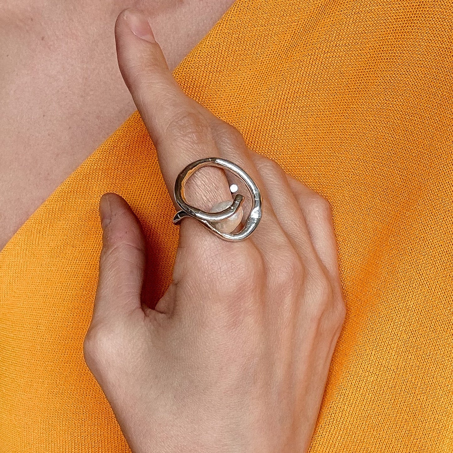 In Between Freshwater Pearl Ring