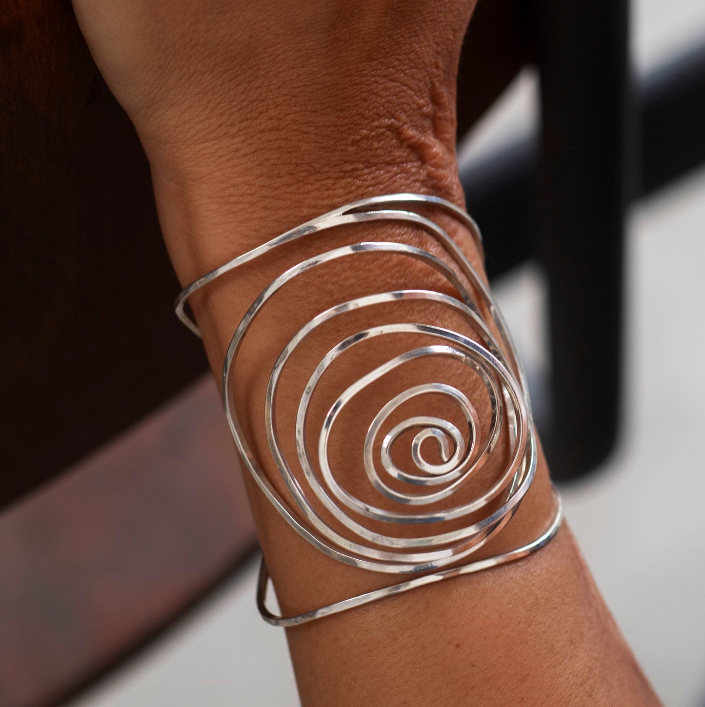 One of kind Silver cuff