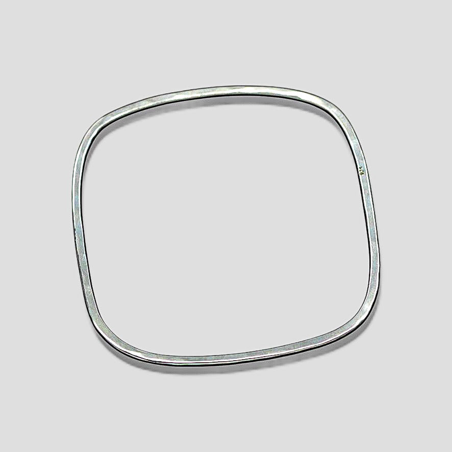 unique silver stackable bracelet