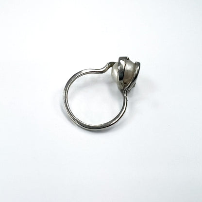 Trapped Pearl Ring
