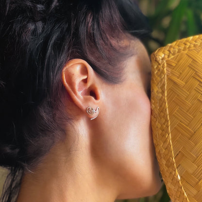 handmade silver studs