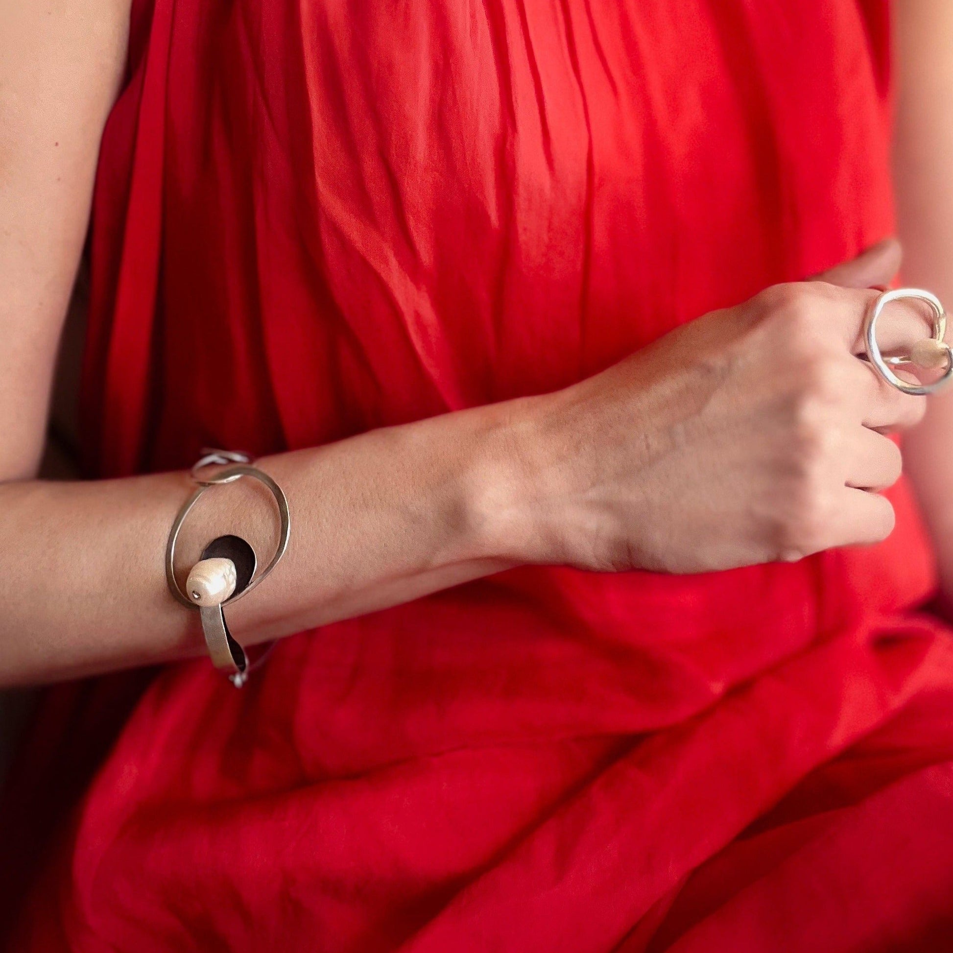 handmade silver pearl jewelry