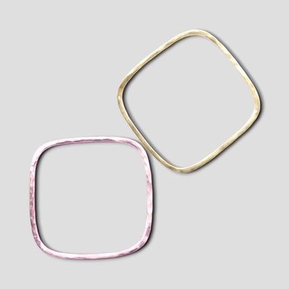 gold and rose gold bangles