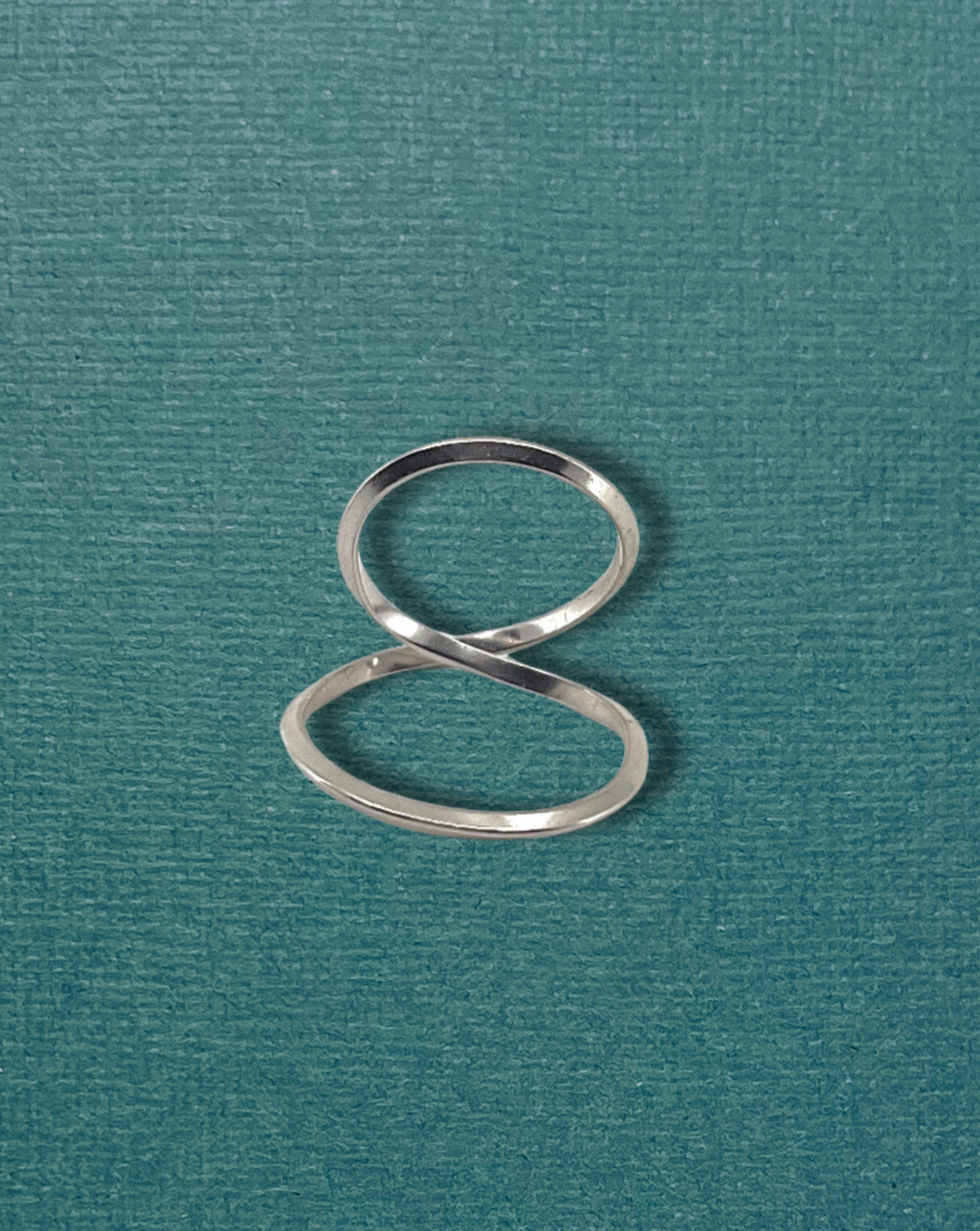 handmade Infinity shape silver ring
