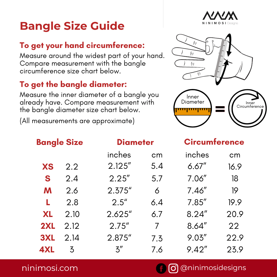 Size Chart for Bracelets