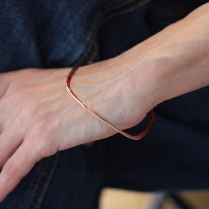Rose gold statement bracelet