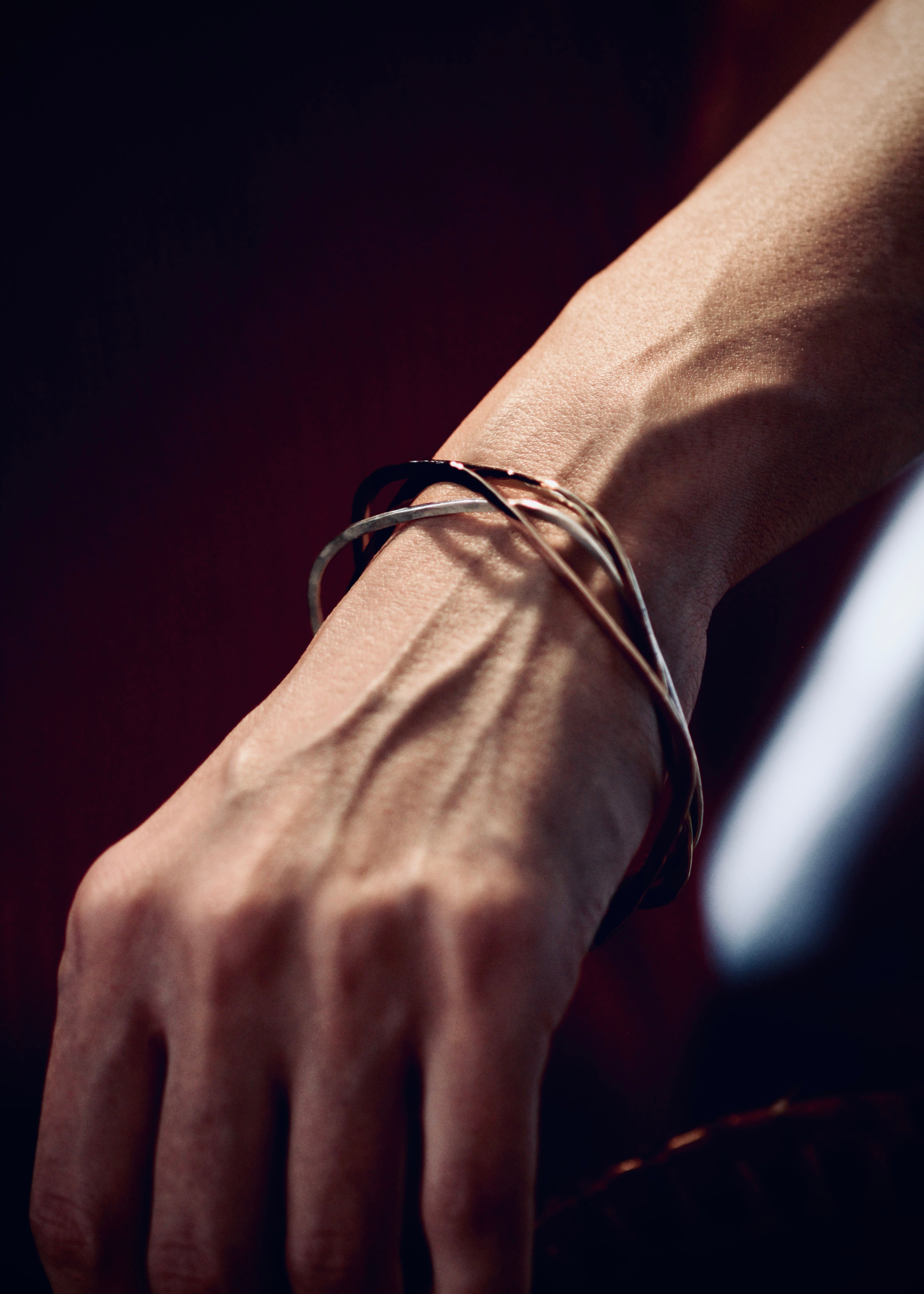 アクセサリー CAfCA FUNCTION BANGLE SQUARE Handmade Silver Square Bangles – Ninimosi Designs
