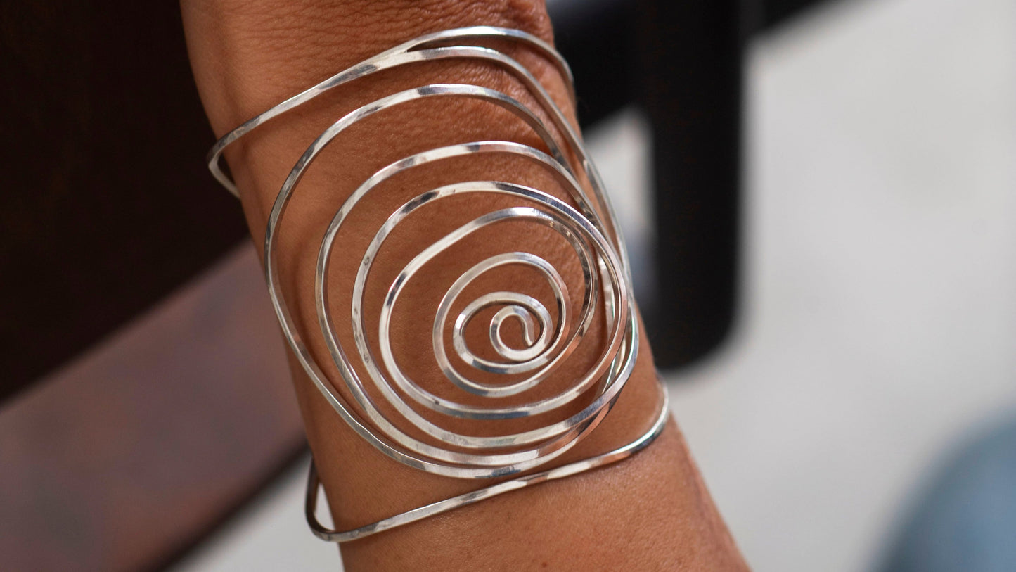 one of a kind silver cuff