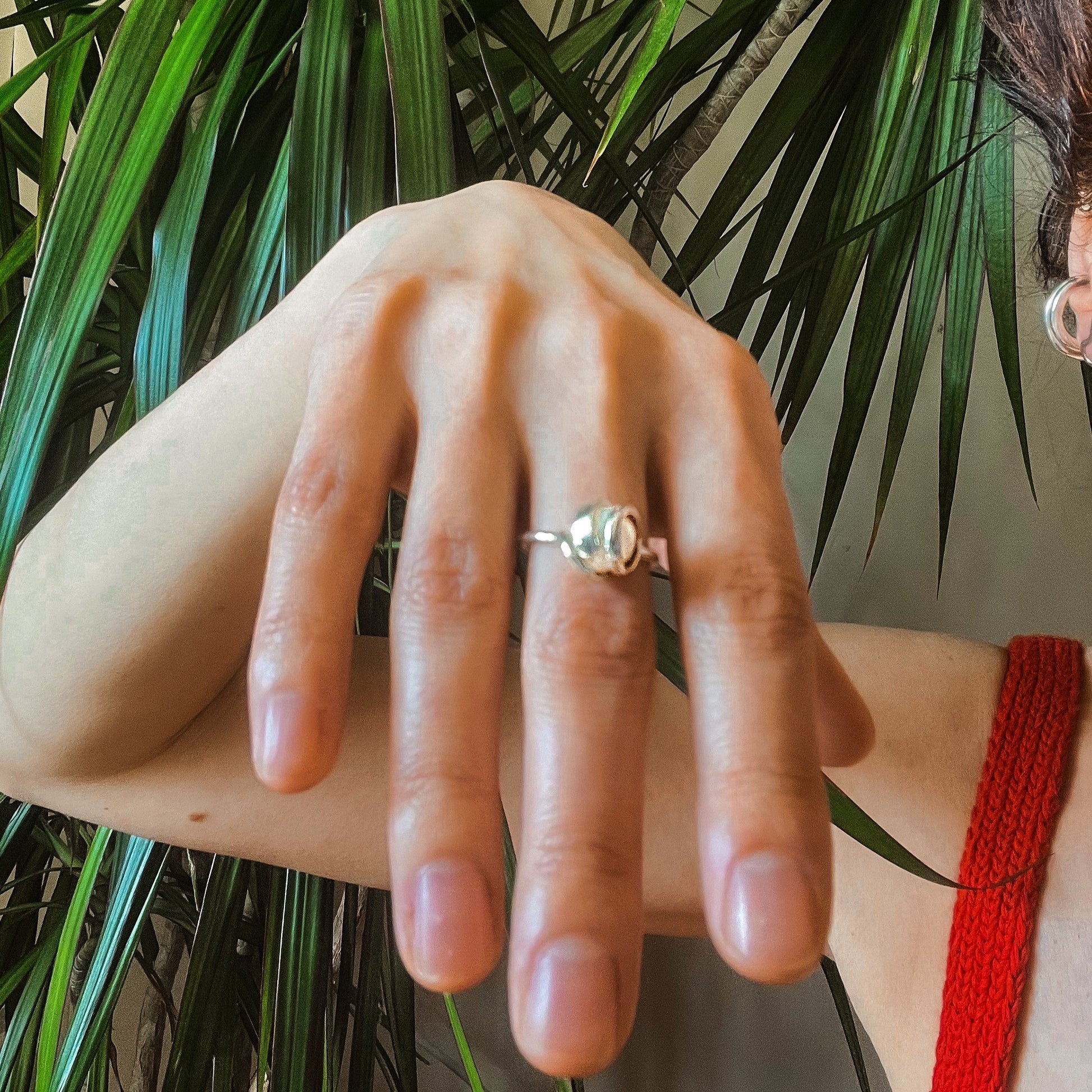 Handmade Statement Silver ring with a  unique design