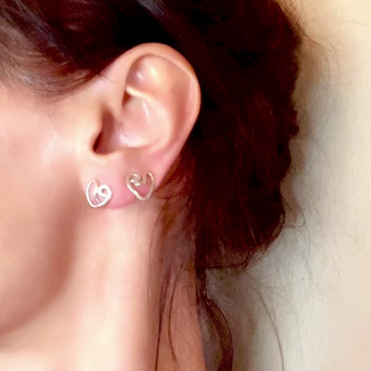 Tiny Heart Shaped Studs